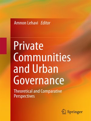 cover image of Private Communities and Urban Governance